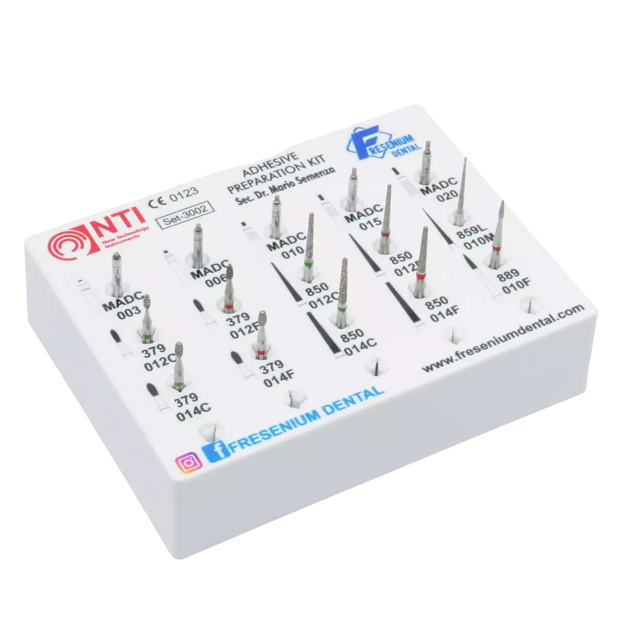 Kit Frese NTI ADHESIVE PREPARATION by Dr. Mario Semenza - SET-3002